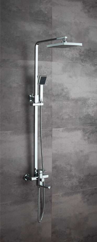 ДУШЕВАЯ СТОЙКА СО СМЕСИТЕЛЕМ LEDEME L2433, С ТРОПИЧЕСКИМ ДУШЕМ