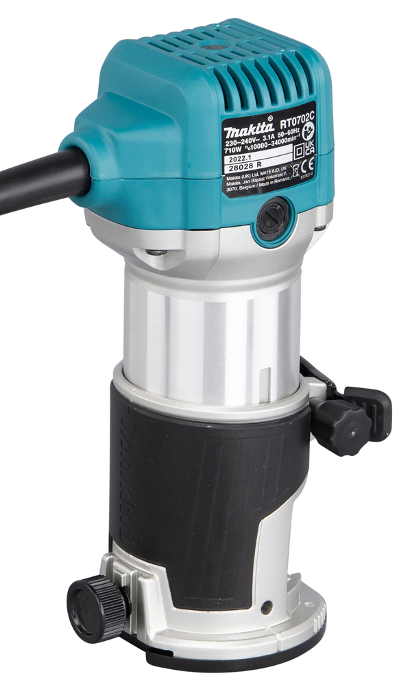 Фрезер кромочный электрический Makita RT0702CX2 710 Вт, 6-8 мм, 10000-30000 об/мин