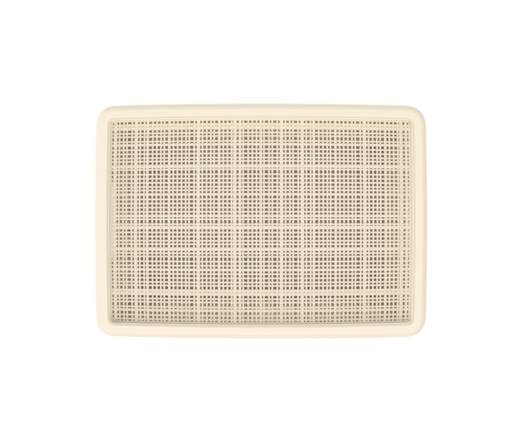 Плетёная корзина для хранения с крышкой «Лён» 22 л (400х284х264 мм) слоновая кость