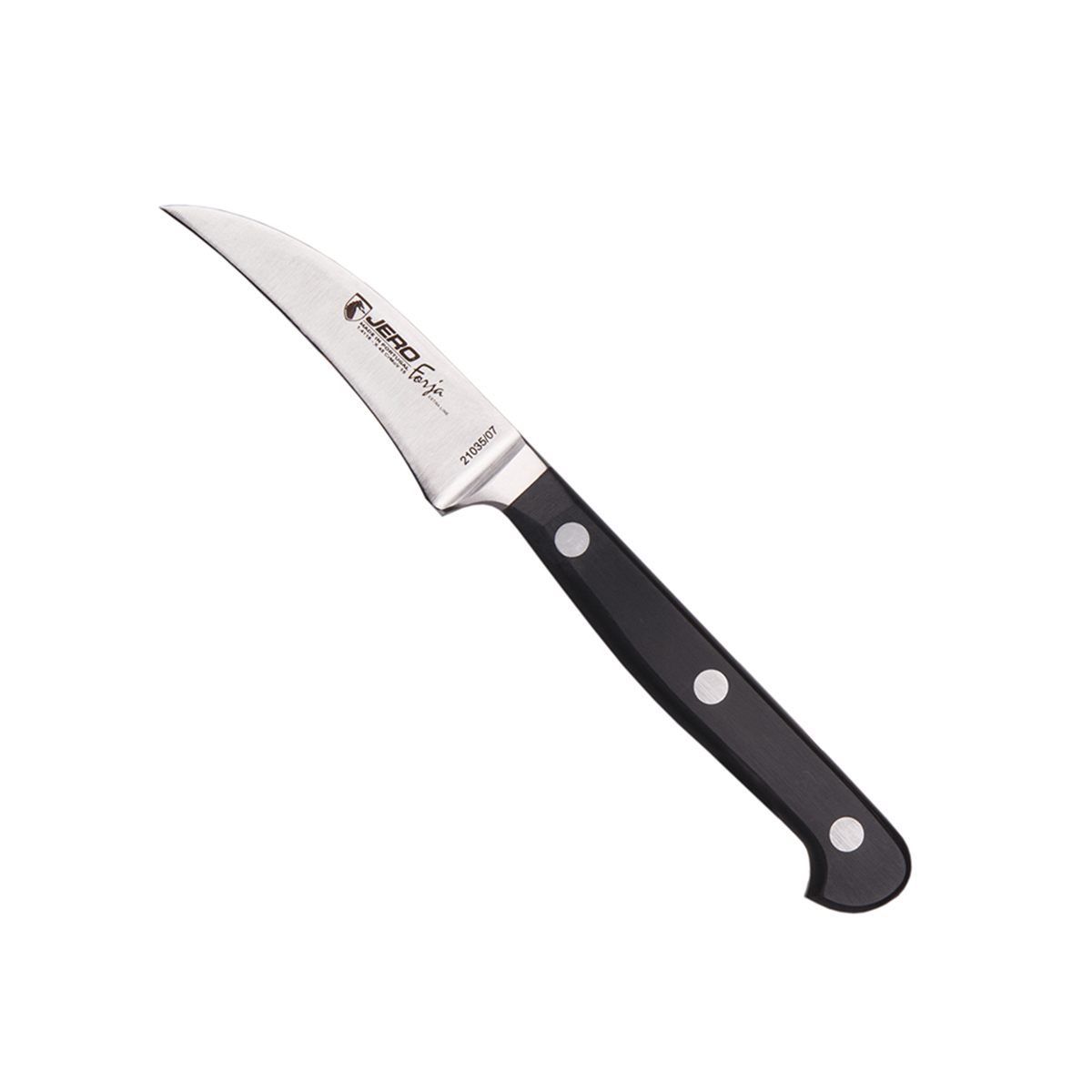 Нож кухонный для чистки овощей Jero Forja 7 см черная рукоять