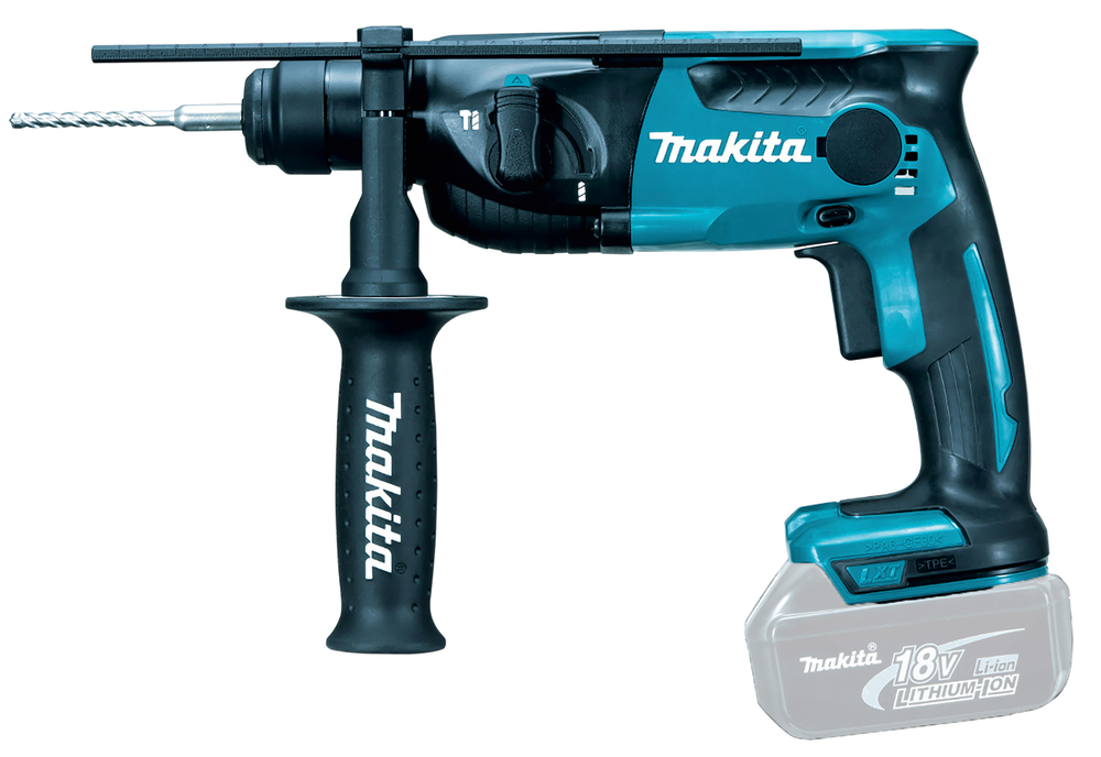 Перфоратор аккумуляторный Makita DHR165Z LXT 18В, 16 мм, 1,3 Дж, SDS-PLUS, без акб и ЗУ