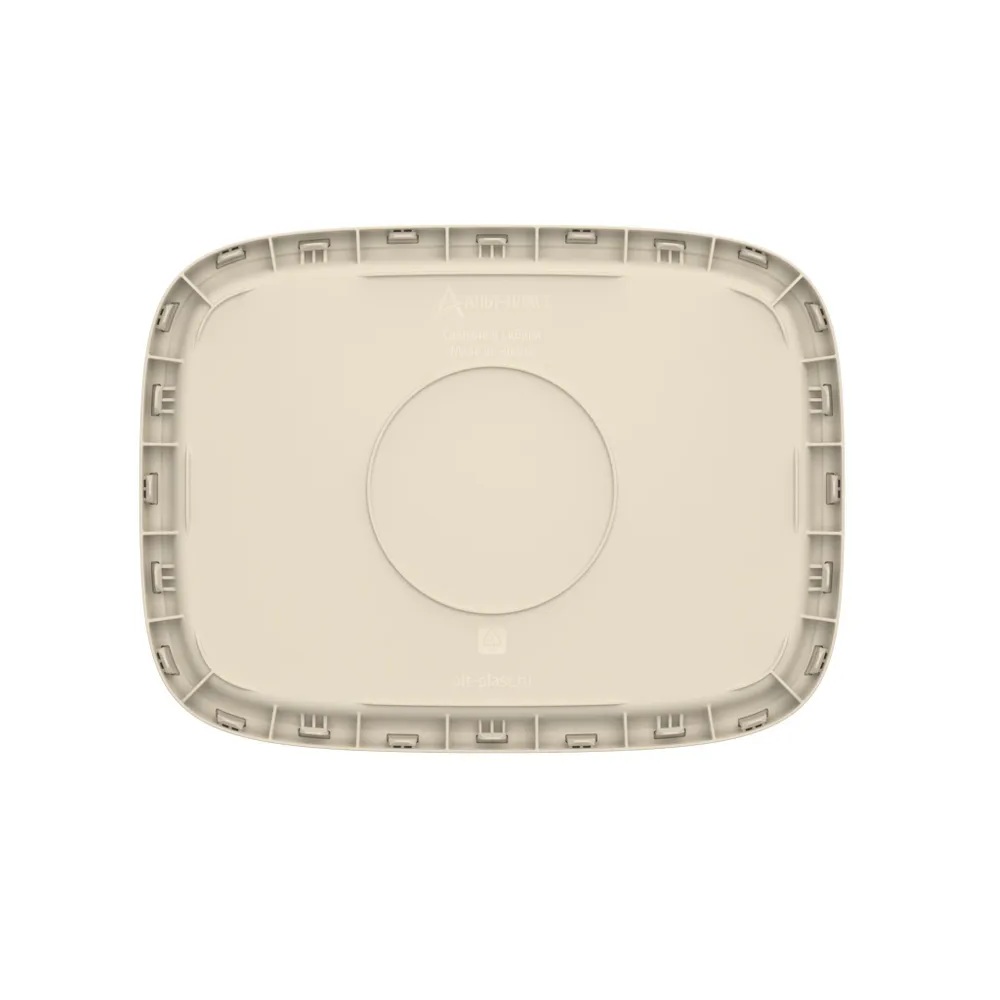 Плетёная корзина для белья сборная «Лён» 100 л (43х32.1х80 см) слоновая кость