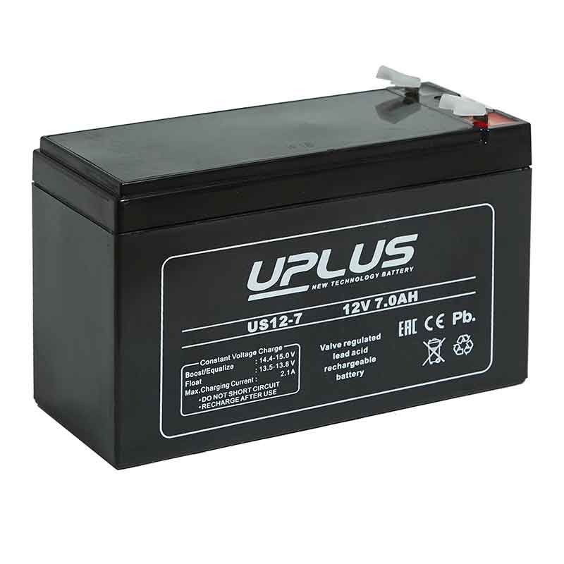 Аккумулятор UPLUS US12-7 12В 7Ач 151x65x93,5 мм Прямая полярность
