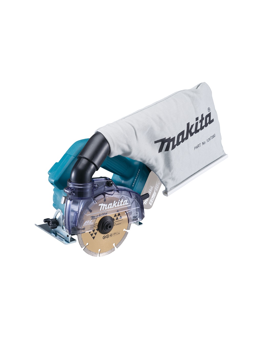 Пила алмазная аккумуляторная Makita DCC500Z LXT 18В, 125 мм, 8800 об/мин, без акб и ЗУ