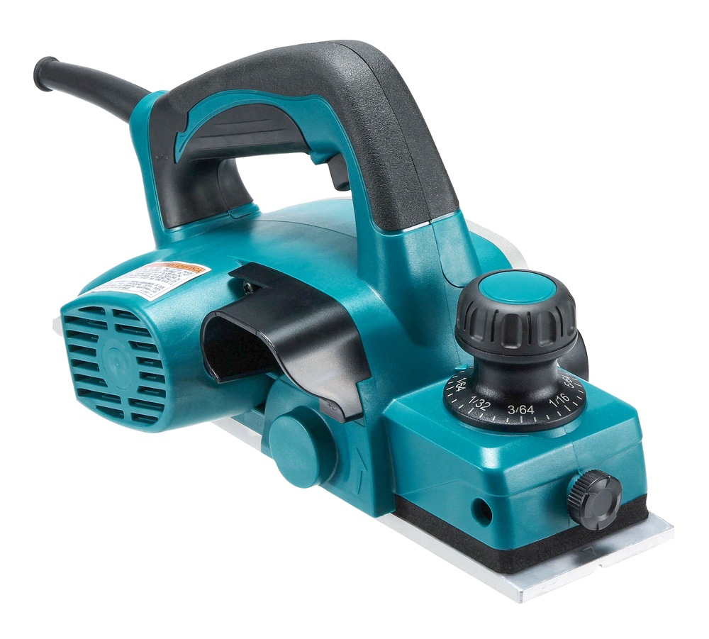 Рубанок электрический  Makita KP0800 620 Вт, 17000 об\м, ширина-82 мм, глуб-2.5 мм, 2.6 кг, кор