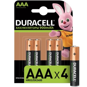 Аккумулятор Duracell HR03-4BL 1.2V, 900mAh NiMh, размер "AAA"