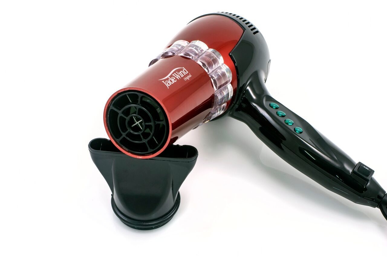 Фен с нефритом Jade Wind (красный)
