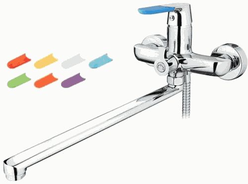 СМЕСИТЕЛЬ ДЛЯ ВАННЫ LEDEME L2253, ДЛИННЫЙ ИЗЛИВ