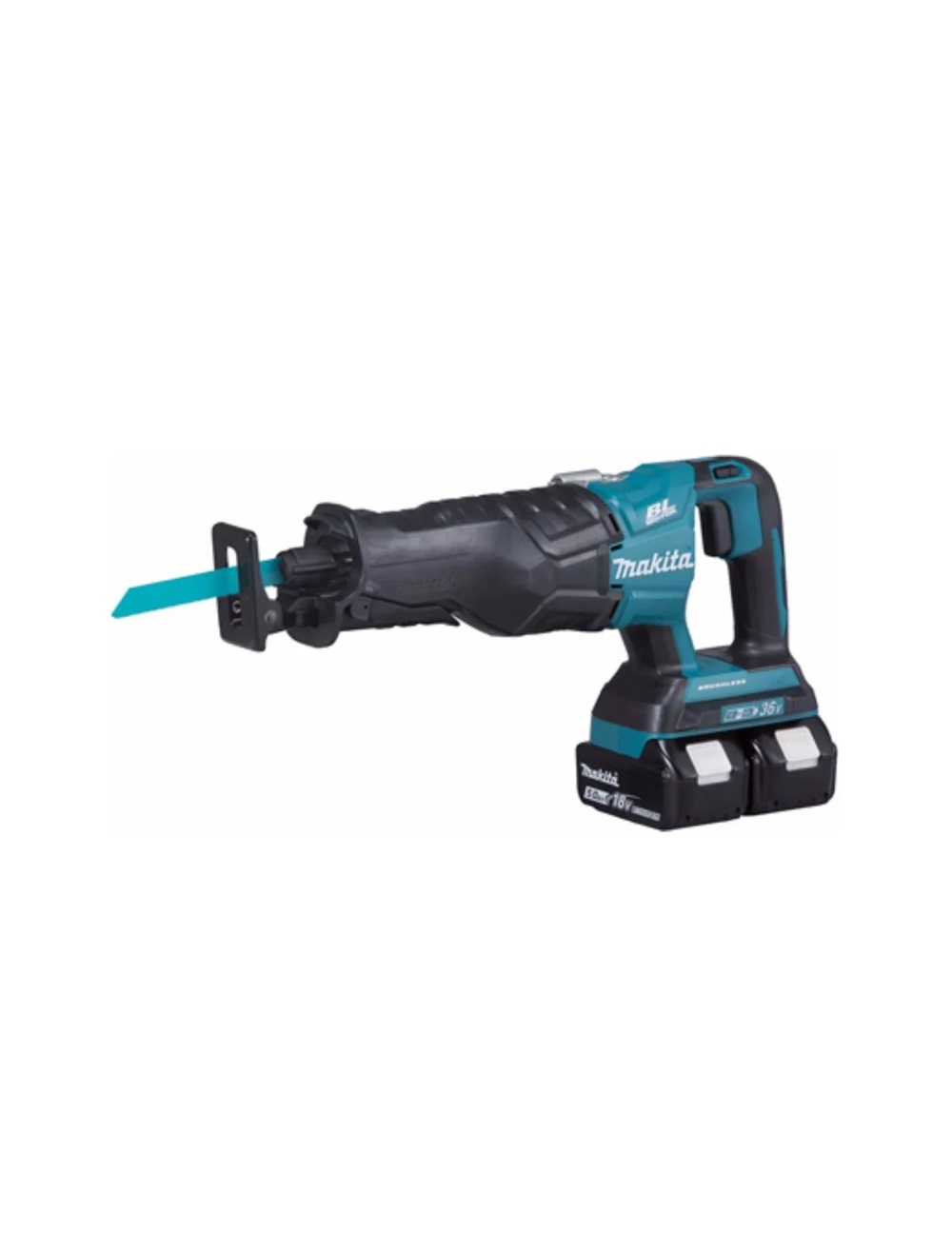 Пила сабельная аккумуляторная Makita DJR360RM2 18Вх2, 0-2300\0-3000 об/мин, 32 мм