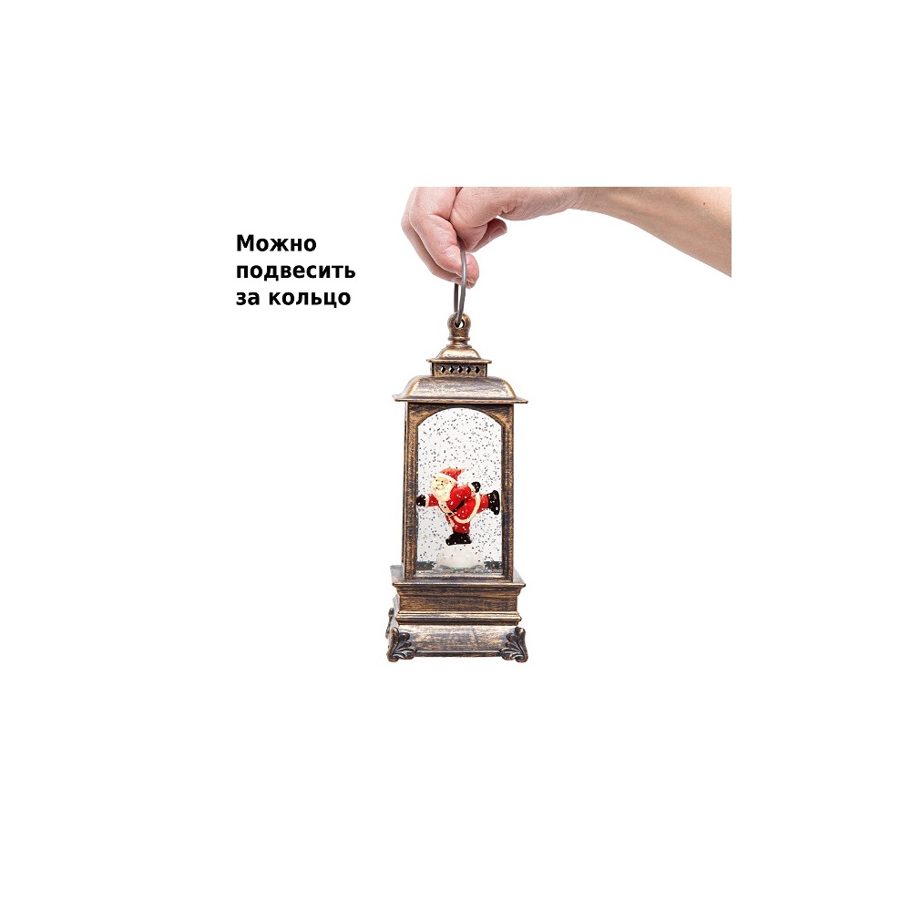 Новогодний фонарь Winter Glade Санта-Клаус на коньках