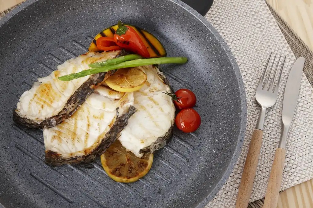 Сковорода Ecoramic 28 см ГРИЛЬ с каменным антипригарным покрытием без крышки