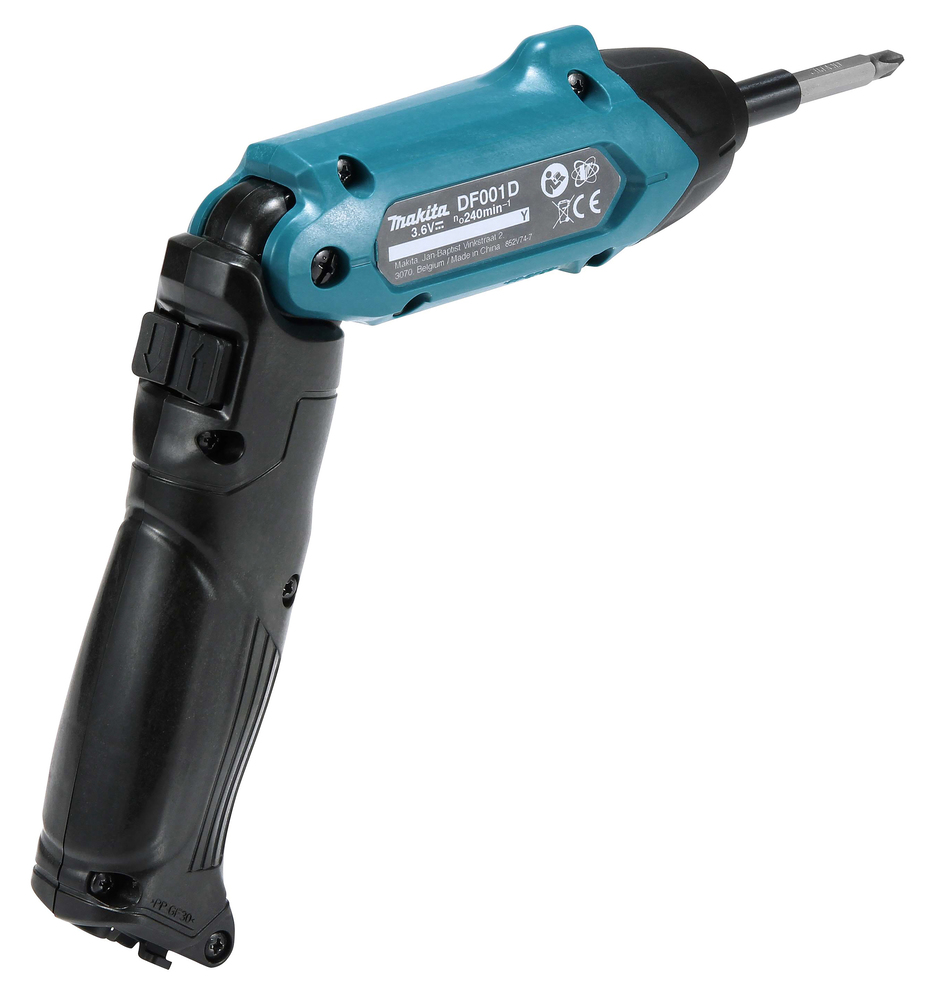 Аккумуляторная отвертка Makita DF001DW 3,6 В с большим набором оснастки