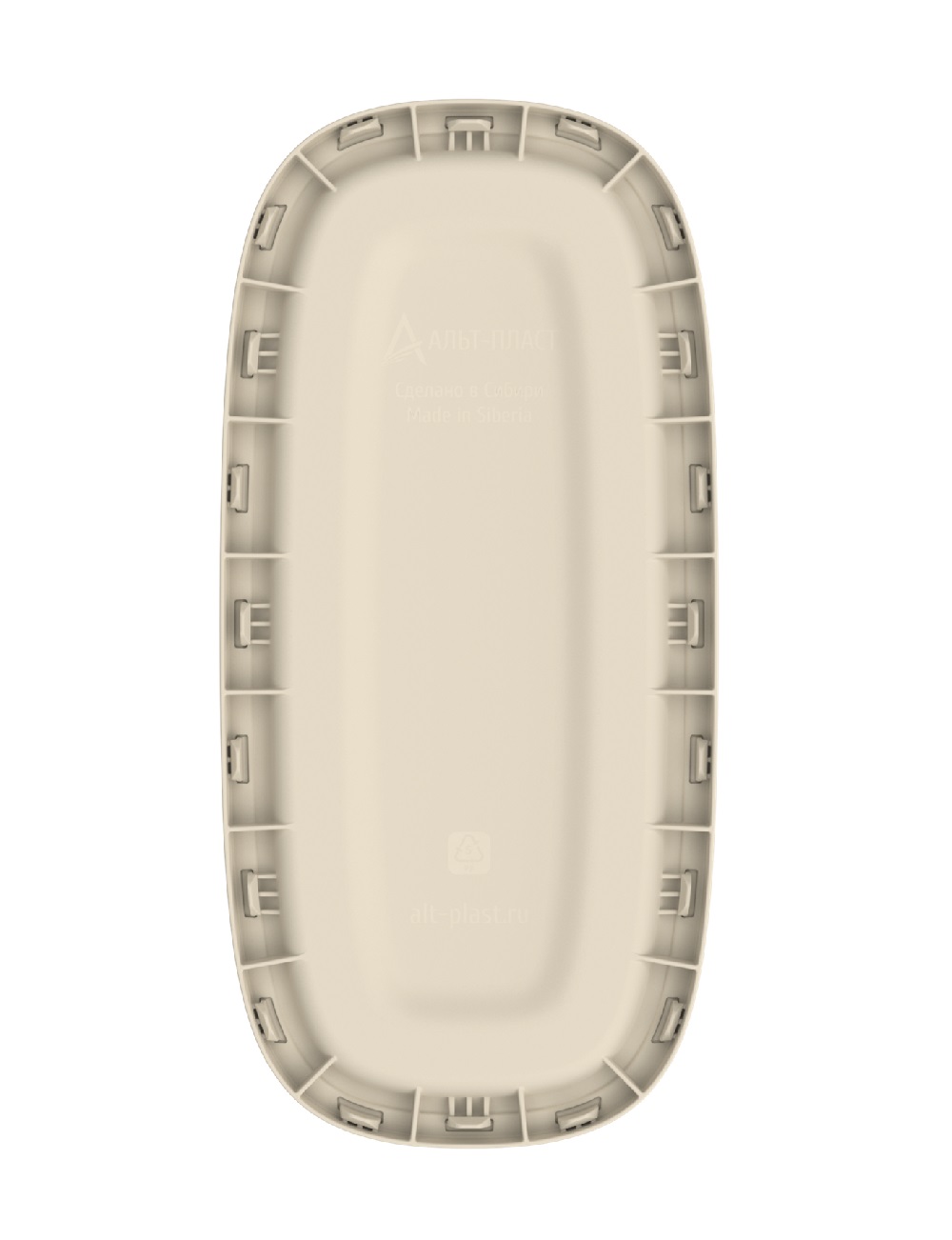 Плетёная корзина для белья сборная «Лён» 45 л (43х20х60 см) слоновая кость