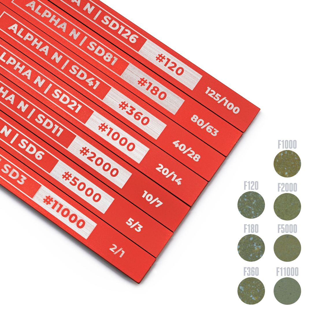 Набор алмазных брусков для заточки TSPROF Alpha N SD126 — SD3 (7 шт.)