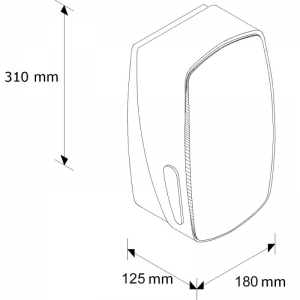 Диспенсер для туалетной бумаги в пачках MERIDA MERCURY (черный )BMC401