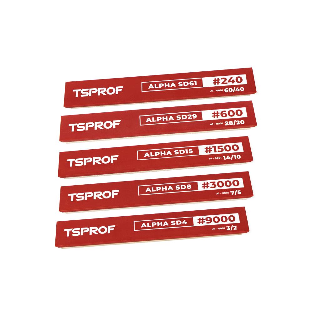 Набор алмазных брусков для заточки TSPROF Alpha SD61-SD4 (5 шт.)