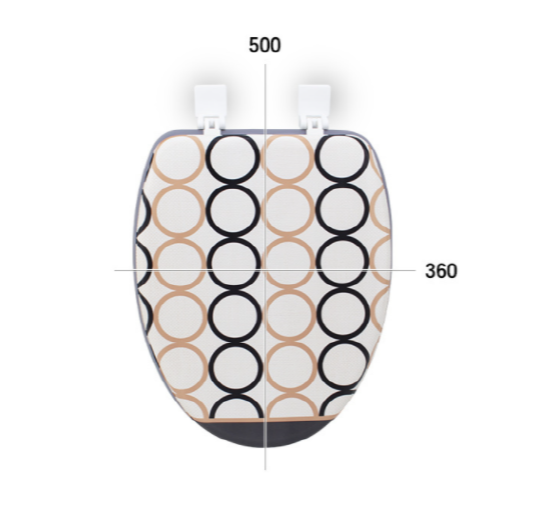 Мягкое сиденье для унитаза CHLOE-O (серый)