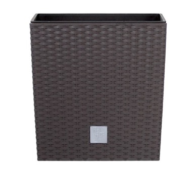 Кашпо для цветов Prosperplast Rato Low 15,8+11л, венге