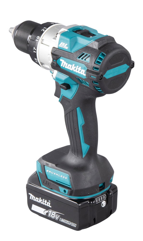 Ударная дрель-шуруповерт аккумуляторная Makita DHP486RTJ LXT 18В, 2х5.0 Ач, 130 Нм, 2100 об/мин