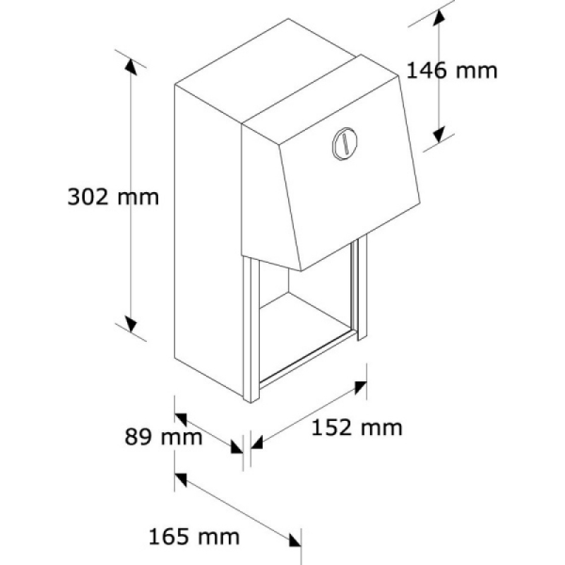 Держатель для двух бытовых рулонов туалетной бумаги металлический MERIDA 0030