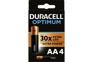 Элемент питания Duracell AA алкалиновые 1,5v 4шт LR6-4BL Optimum