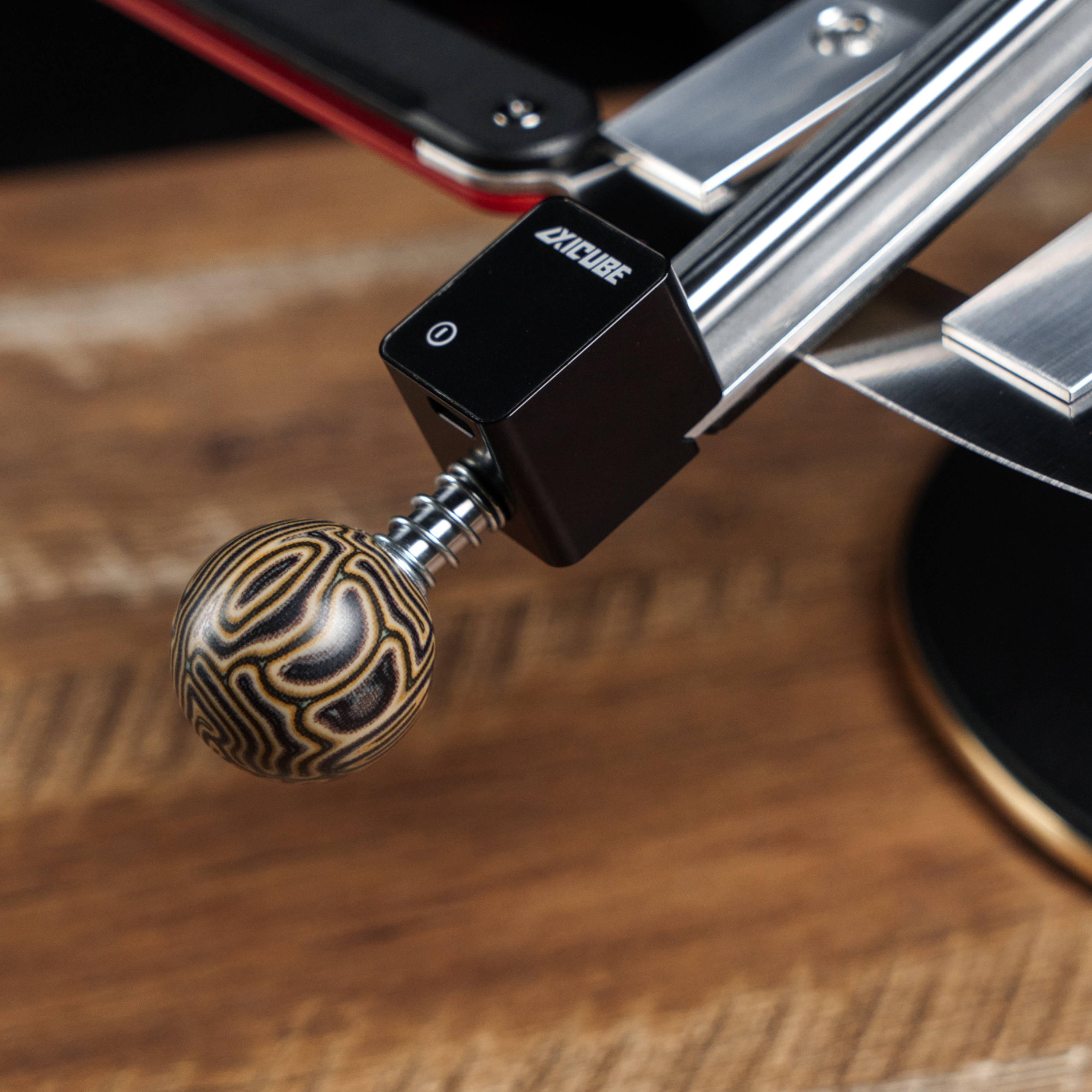 Ручка-шар TSPROF, 8 мм, Crazy Fiber (полосатый агат)