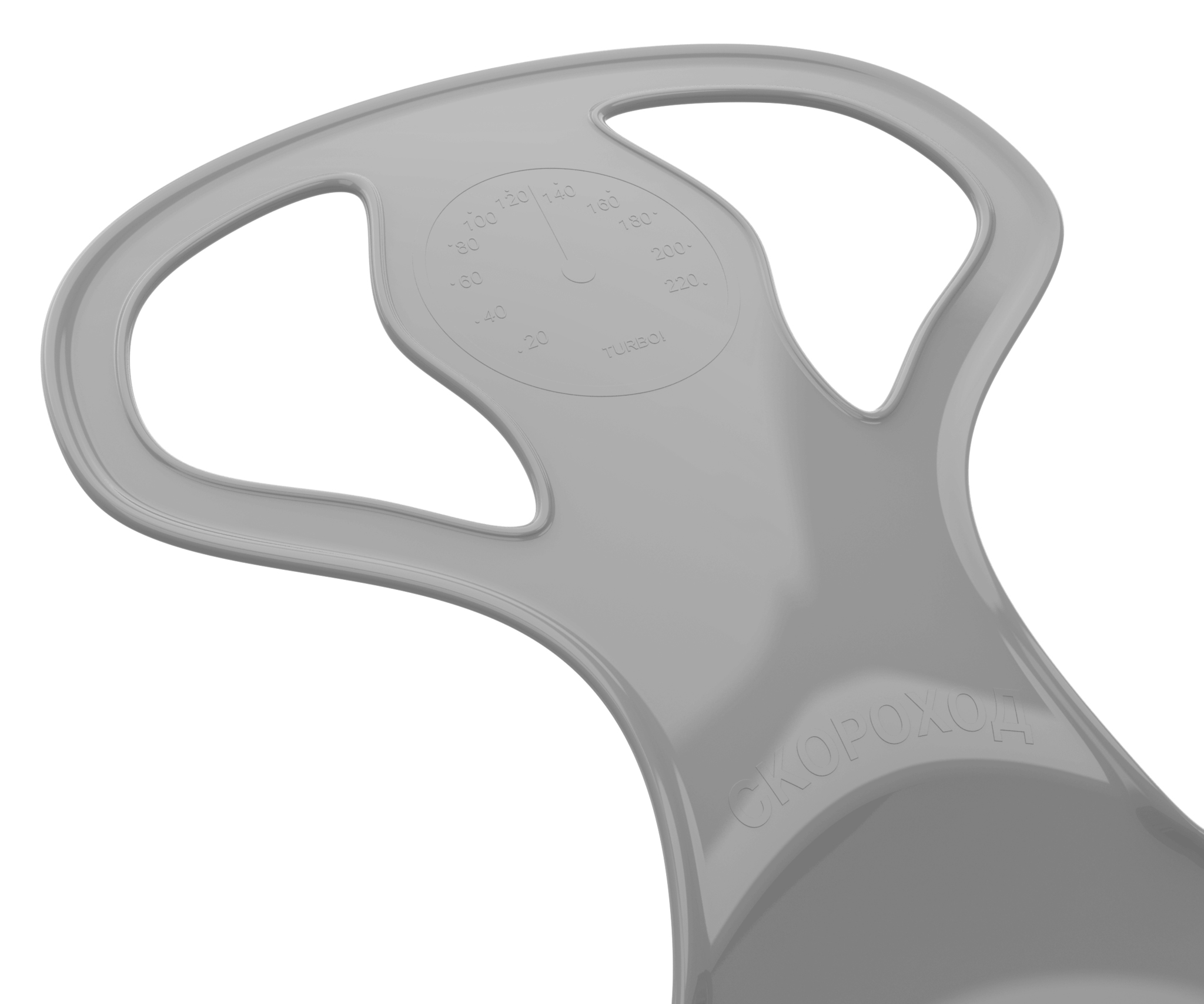 Санки-ледянки "Скороход" 65х42 см (серый)