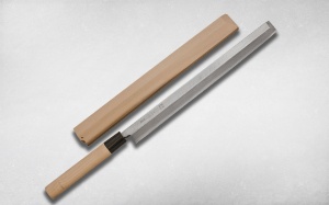 Нож кухонный Такохики для морепродуктов 27 см с деревянным чехлом Masahiro