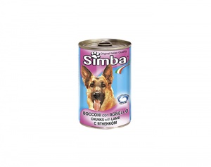 Simba Dog консервы для собак кусочки ягненка 1230г