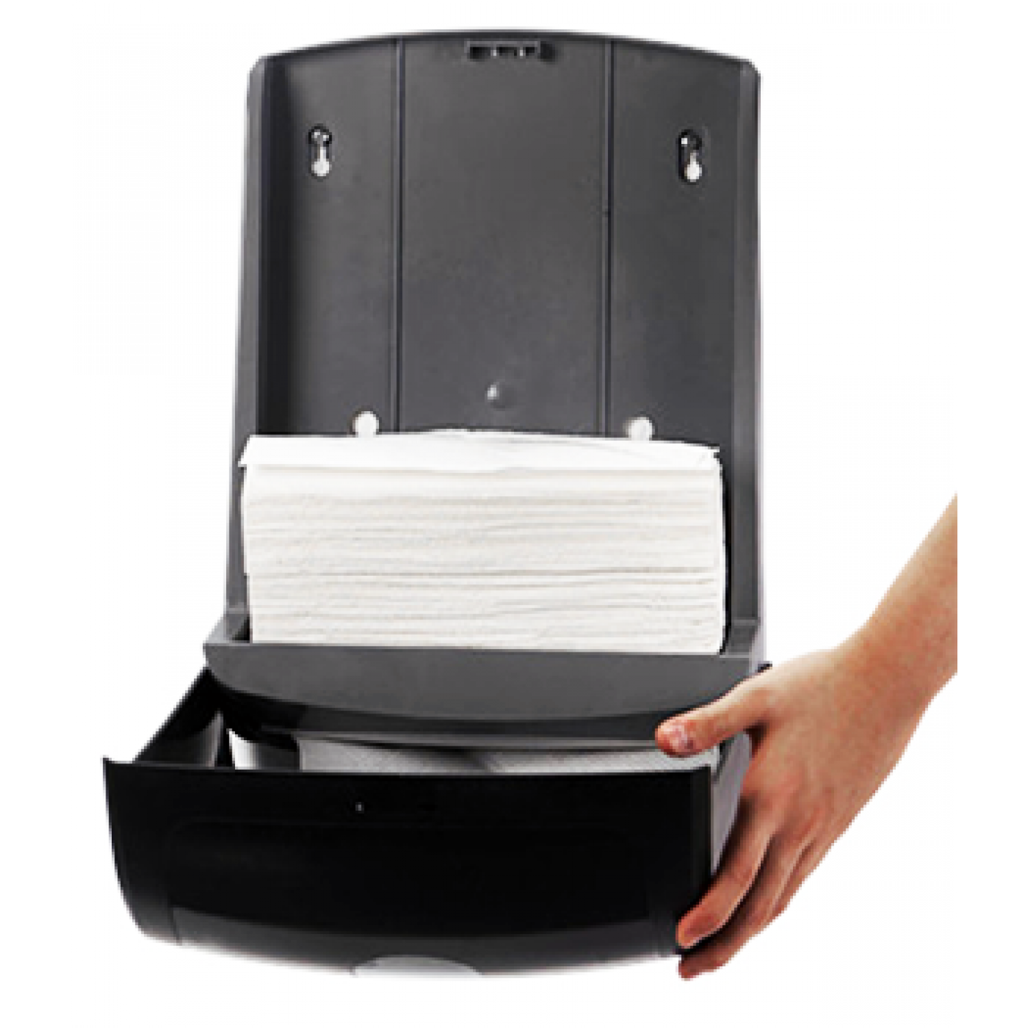 Диспенсер BINELE zType для бумажных полотенец Z сложения (черный)
