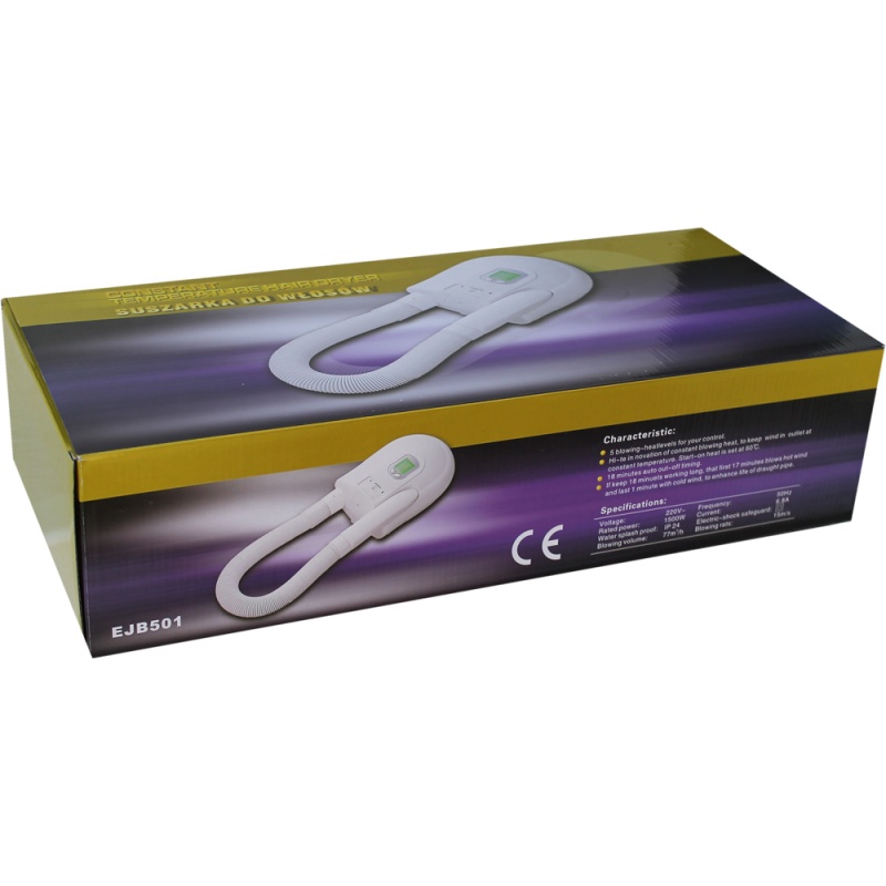 Фен настенный MERIDA HOTEL EJB501 для гостиниц и бассейнов, белый, ABS-пластик EJB501