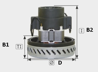 Турбина 1200 W для пылеводососов Soteco 11 ME 06