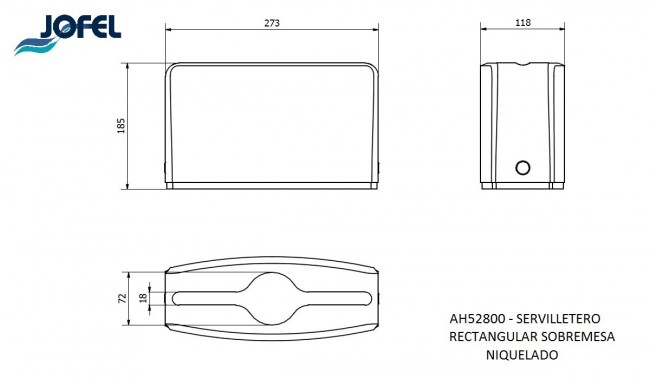 Диспенсер столовых салфеток Jofel AH52800