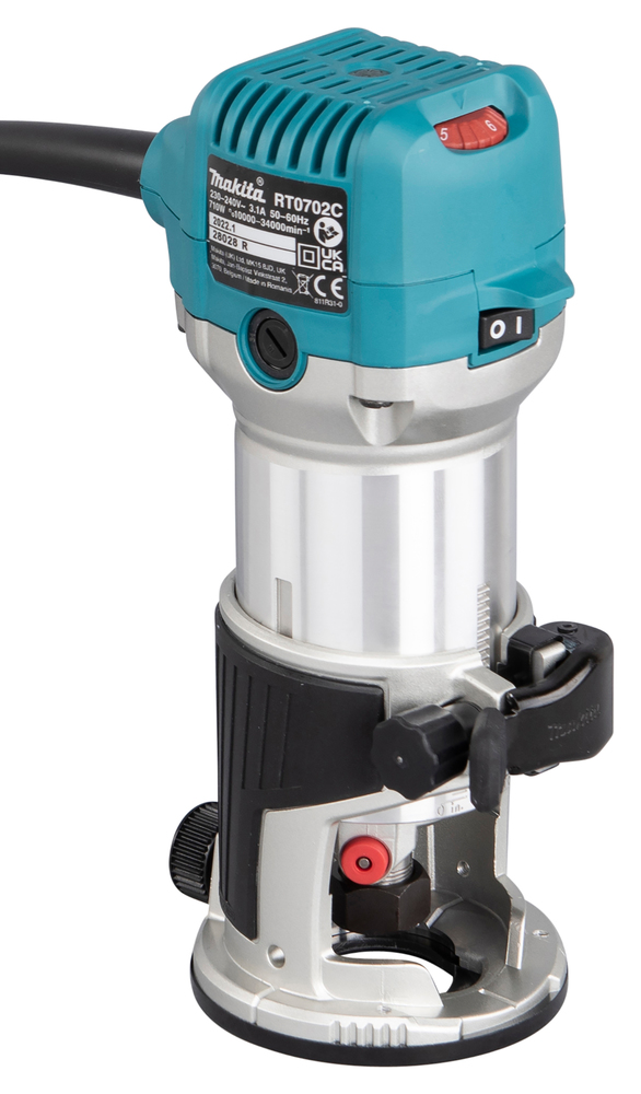 Фрезер кромочный электрический Makita RT0702CX2 710 Вт, 6-8 мм, 10000-30000 об/мин
