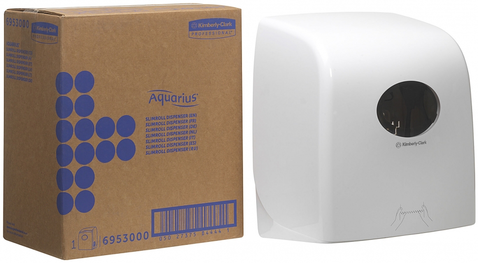 Диспенсер для бумажных полотенец Kimberly-Clark AQUARIUS SLIMROLL 6953