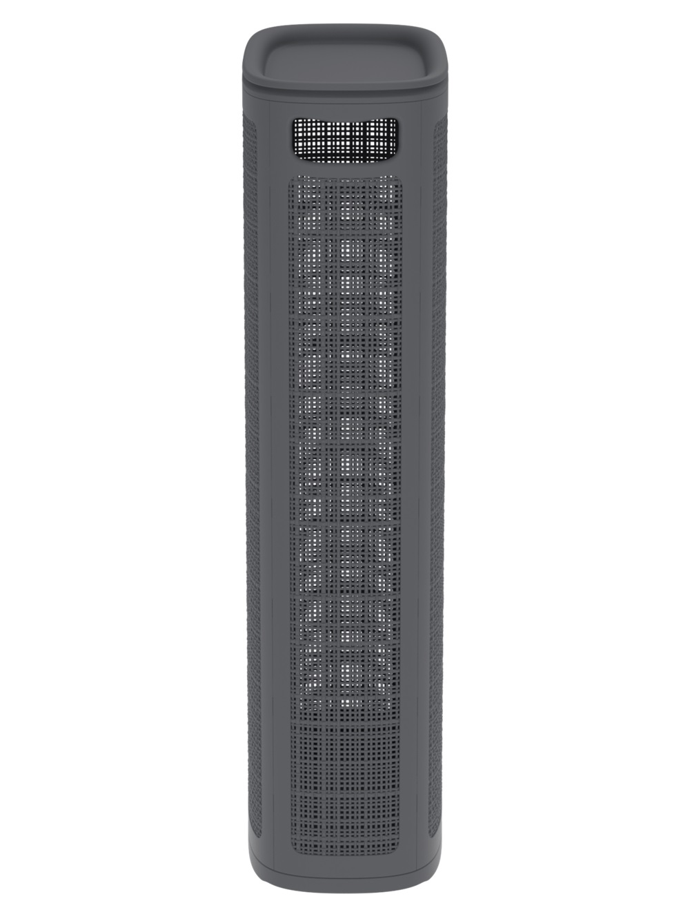 Плетёная корзина для белья сборная «Лён» 60 л (43х20х80 см) графит