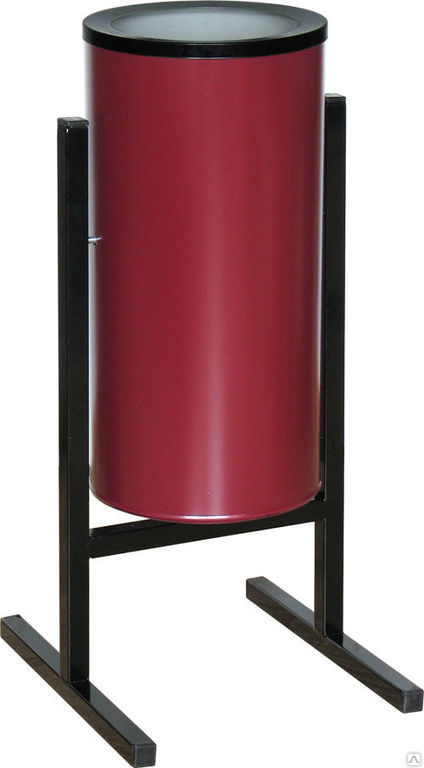 Мобильная уличная урна серии "СтритЛайн" из оцинкованной стали с полимерным покрытием СЛ2-250 (СШ-168)