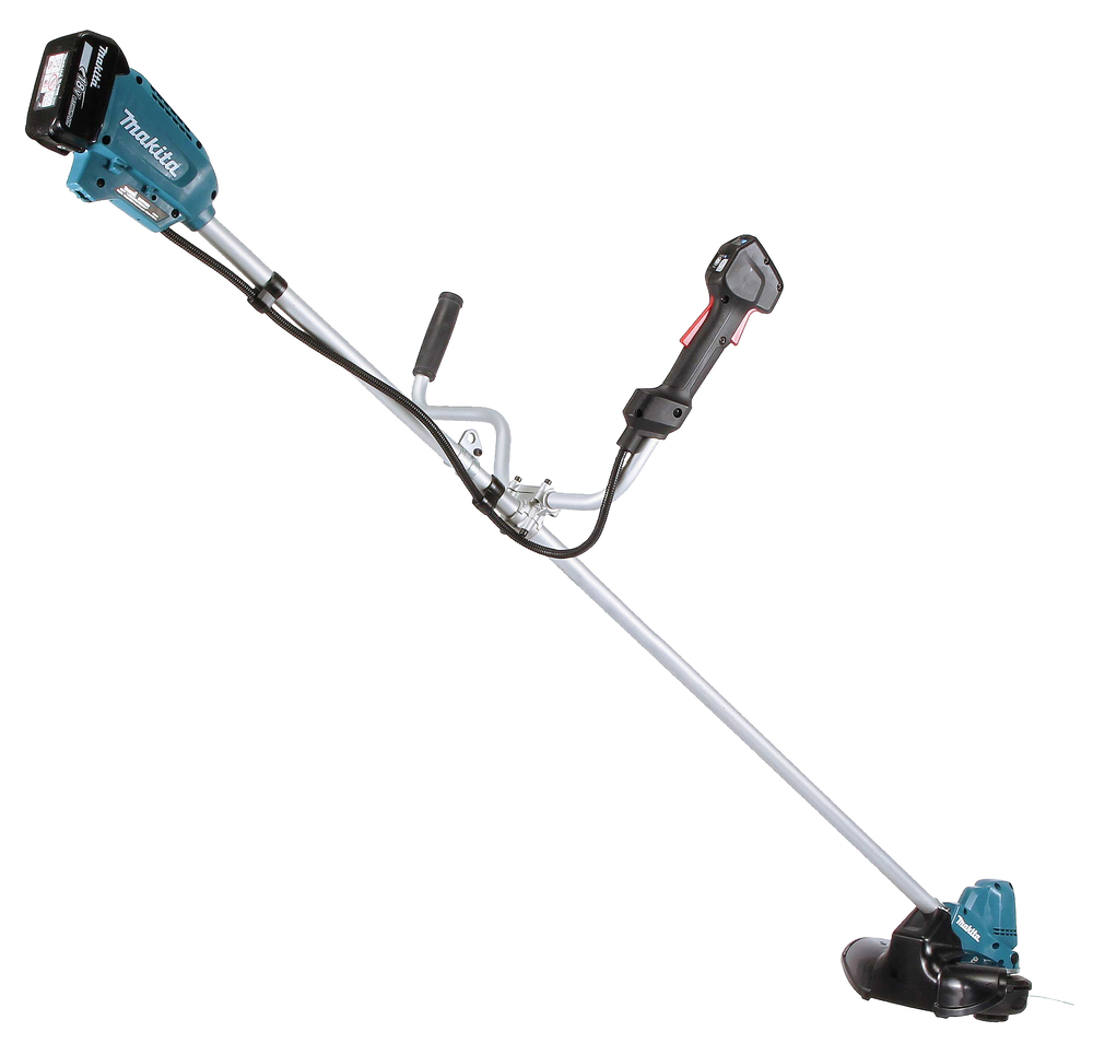 Аккумуляторная травокосилка Makita DUR190URT3 LXT  18В, 2х5.0 Ач, 300 мм (2xBL1850B, DC18RC)