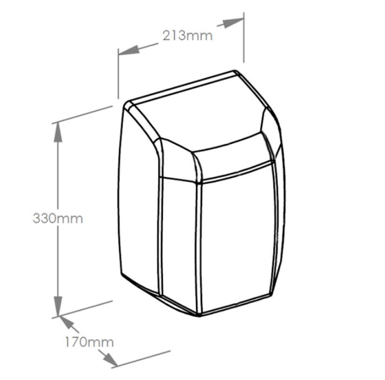 Сушилка для рук MERIDA MACHFLOW (эмалированная) M30A