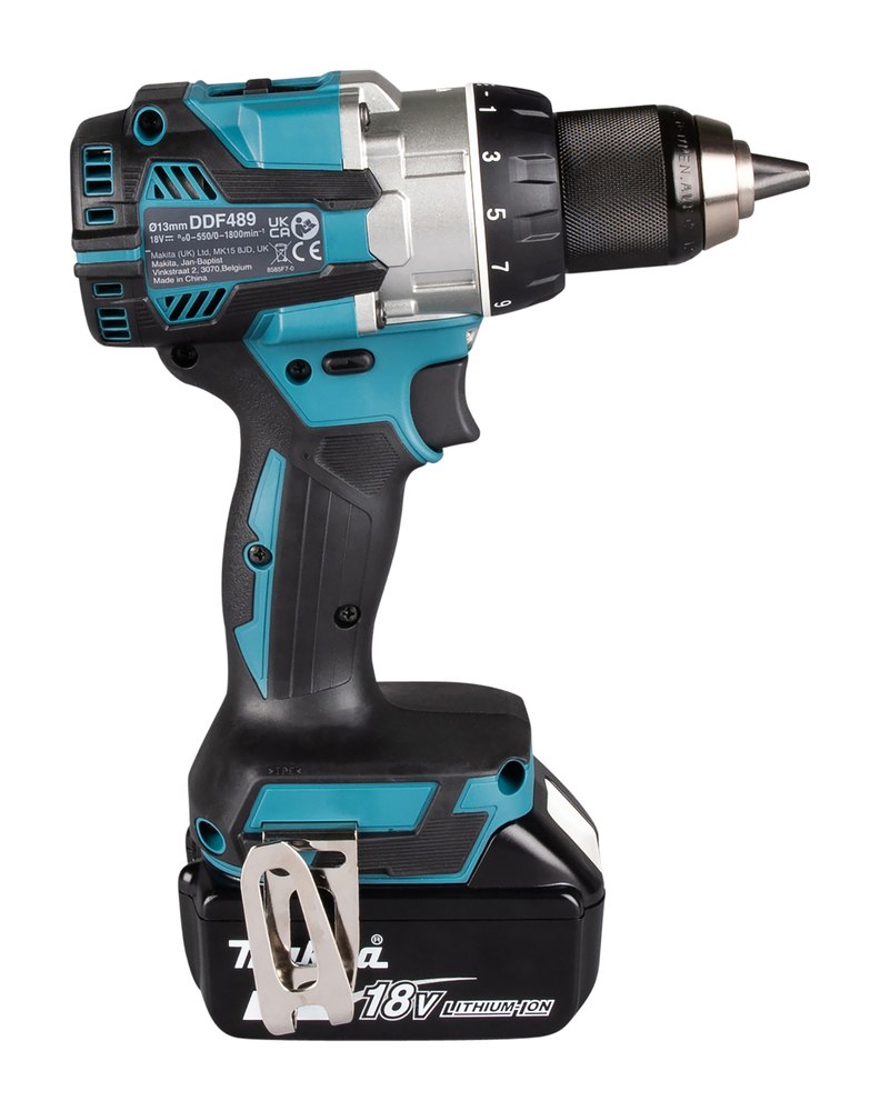 Дрель-шуруповерт аккумуляторная Makita DDF489Z LXT 18В, 130 Нм, 2100 об/мин, без акб и ЗУ