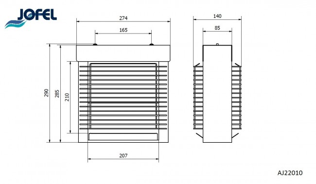Электрическая ловушка летающих насекомых Jofel AJ22010