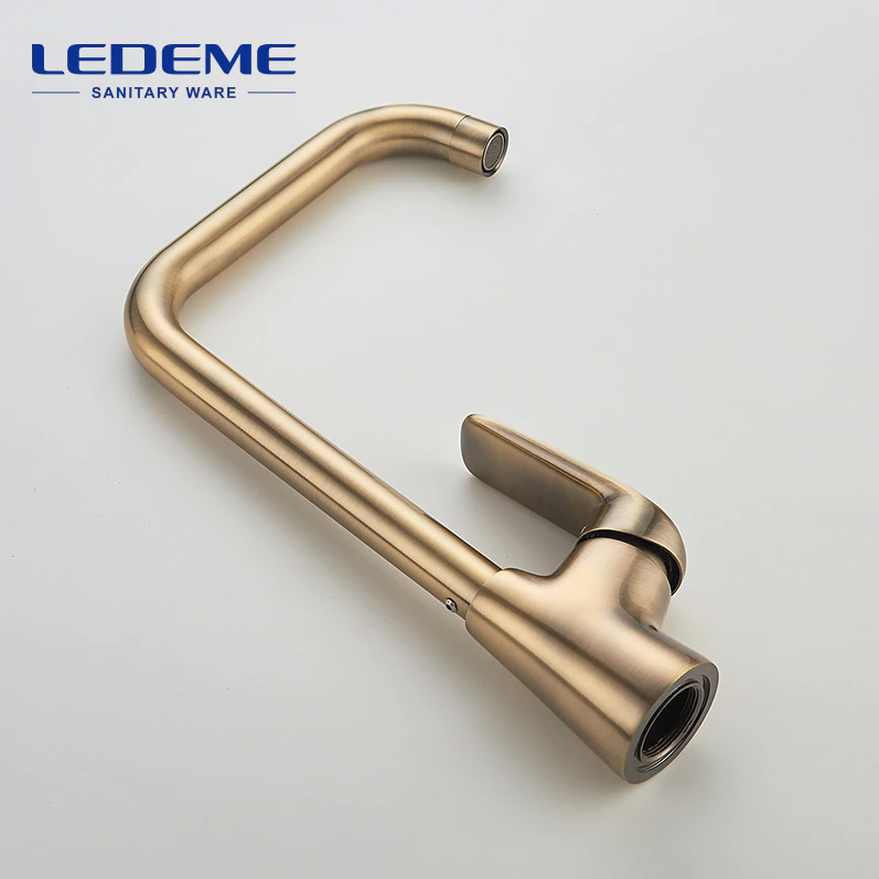 СМЕСИТЕЛЬ ДЛЯ КУХНИ LEDEME L4048C, БРОНЗА