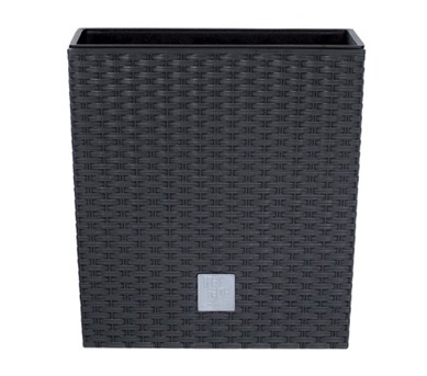 Кашпо для цветов Prosperplast Rato Low 15,8+11л,антрацит