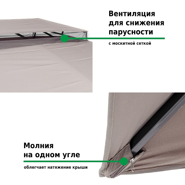 Тент садовый Green Glade 3х4м