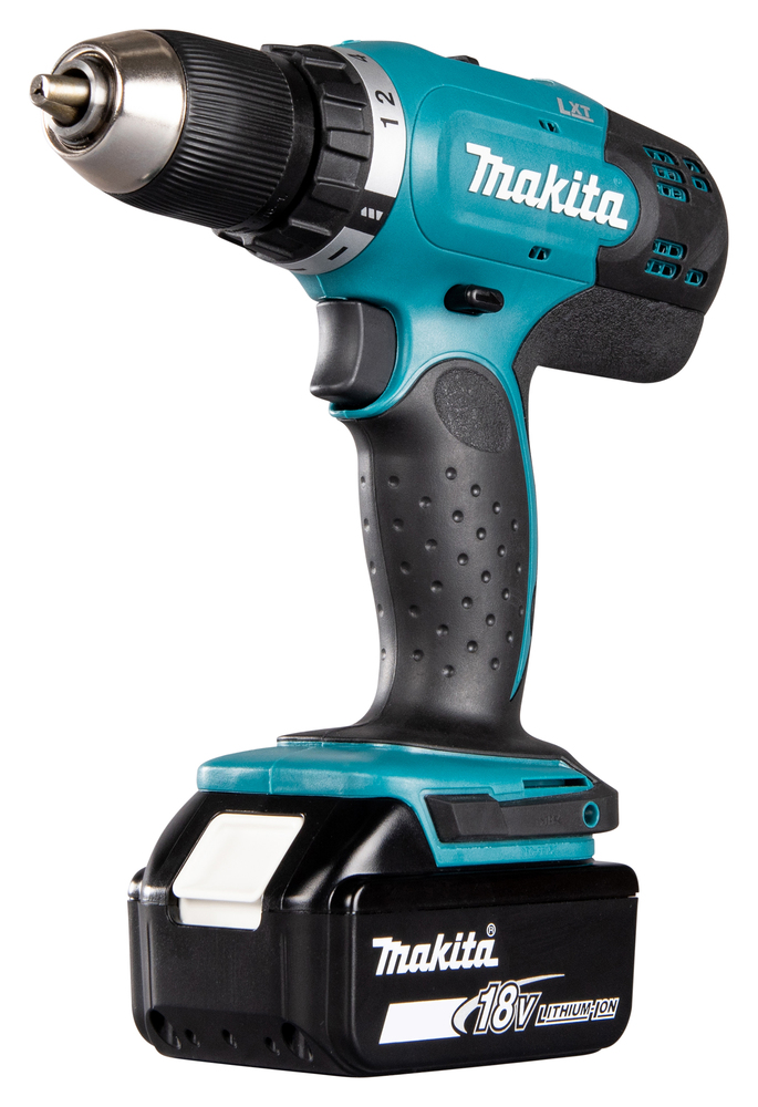 Дрель-шуруповерт аккумуляторная Makita DDF453RFE LXT 18В, 2х3.0 Ач Li-ion, 42 Нм, 1300 об/мин