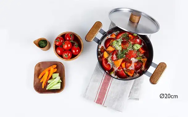 Кастрюля Oslo 2,9 л. IH 20 см для индукционных плит с крышкой