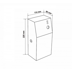 Металлический контейнер для электронного освежителя MERIDA STELLA матовый GSM018