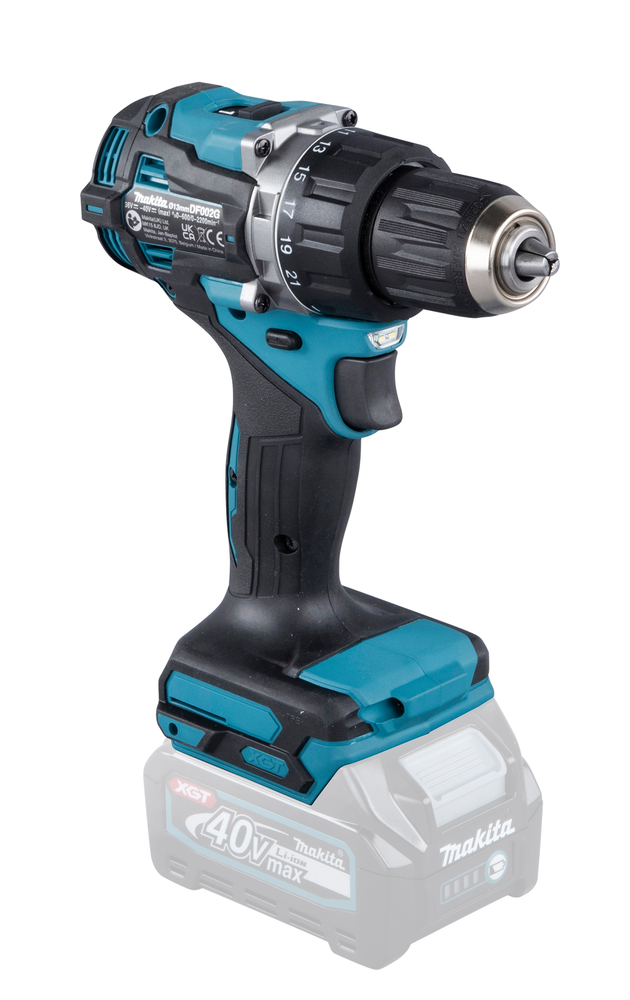 Дрель-шуруповерт аккумуляторная Makita DF002GZ XGT 40В, 65 Нм, 2200 об/мин, без акб и ЗУ