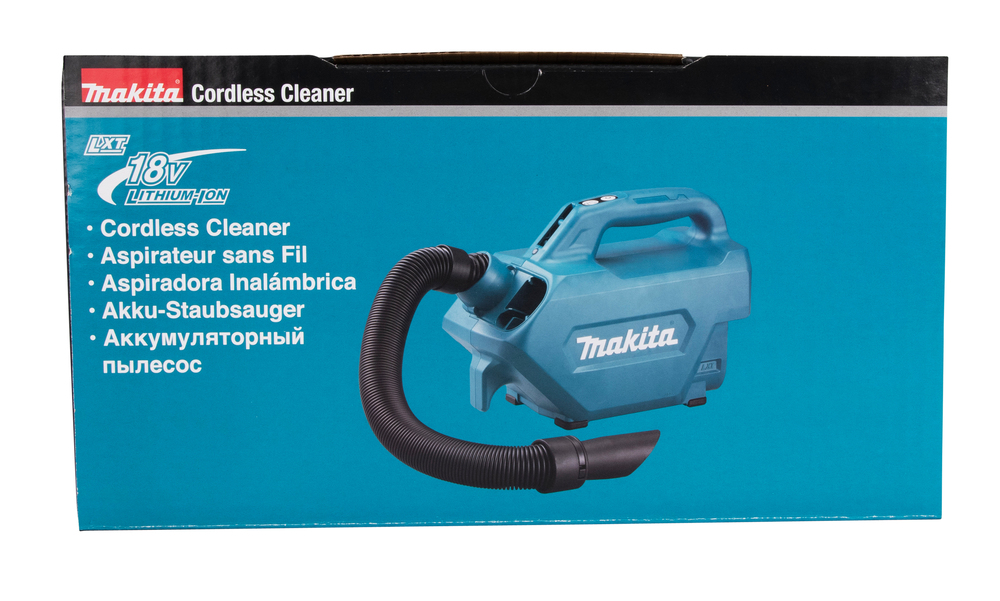 Пылесос аккумуляторный Makita DCL184Z 18В,1400 л\м, 5,4 кПа, 0.33\0.5 л, без акб и ЗУ