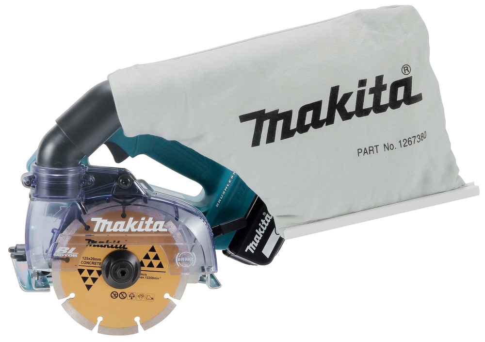 Пила алмазная аккумуляторная Makita DCC500Z LXT 18В, 125 мм, 8800 об/мин, без акб и ЗУ